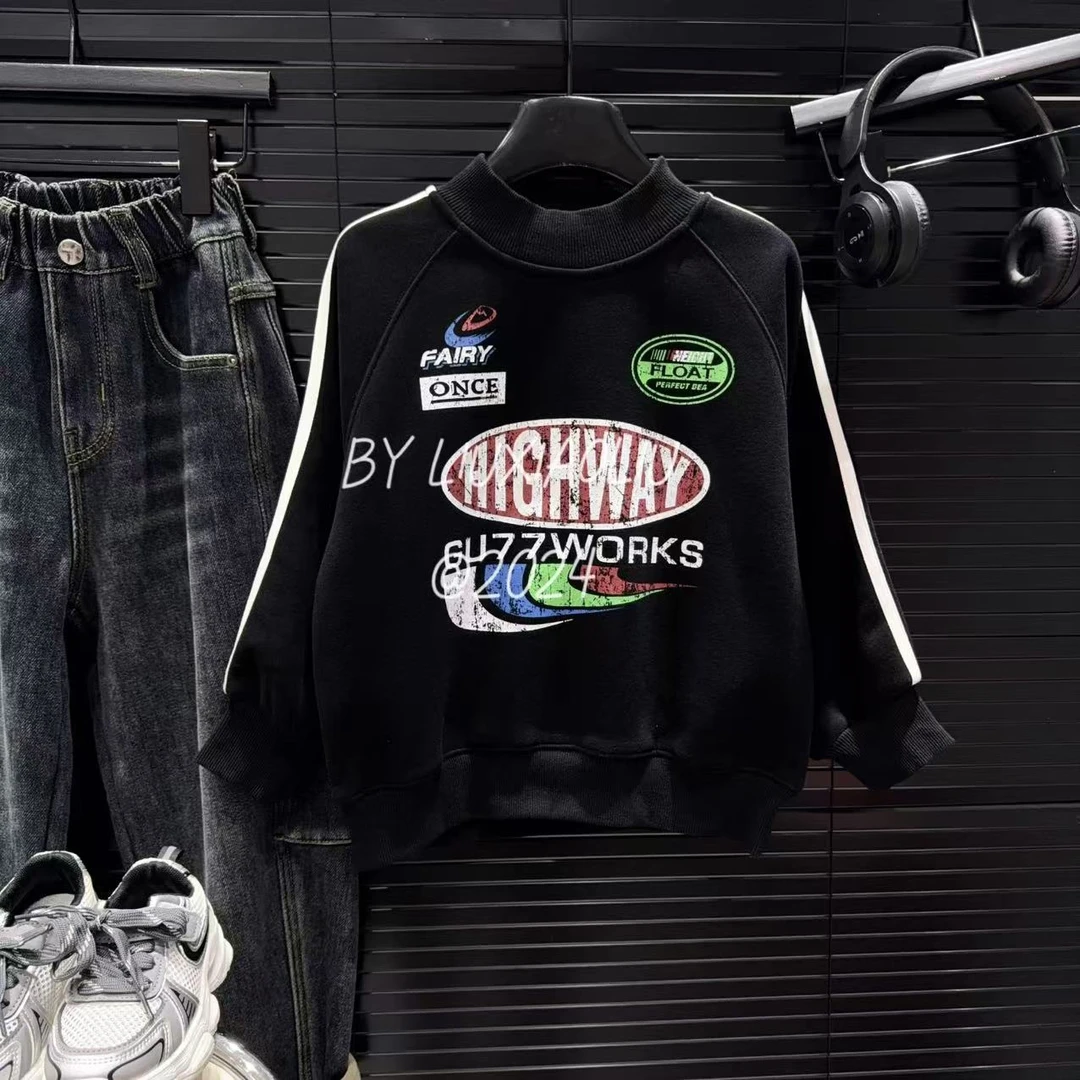 杭州六小六正版 BY LIUXIAOLIU冬季儿童加绒卫衣12919