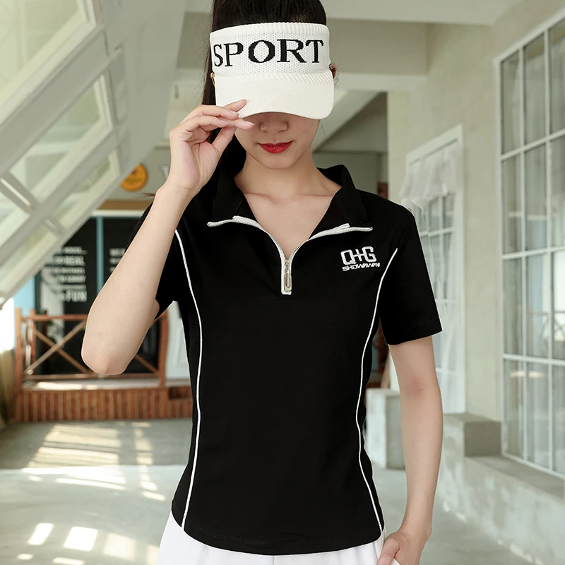 广场舞半袖上衣女单件新款时尚休闲运动短袖显瘦透气百搭半袖舞服