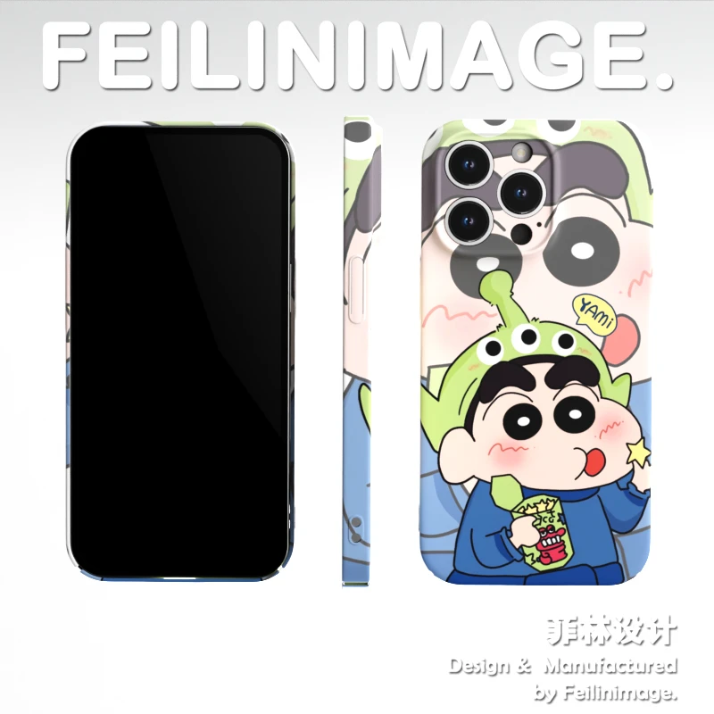 三眼仔大头小新适用于苹果15艺术复古华为mate60菲林手机壳
