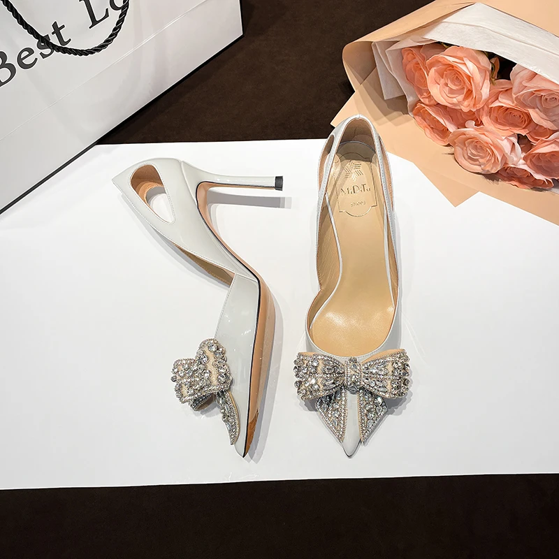 【米蒂图】高跟鞋女2024年洋气新款气质时尚小众百搭细跟女鞋