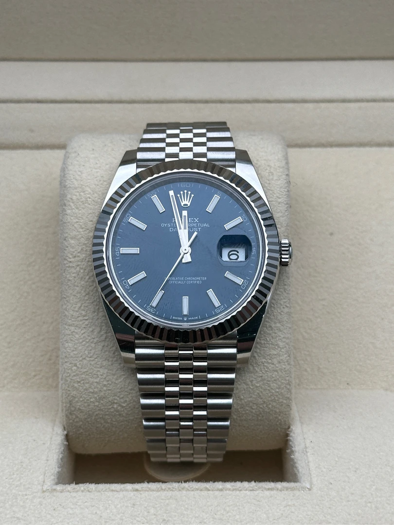 98新全套全长 Rolex/劳力士 日志型 m126234-0017（五珠蓝条） 36mm