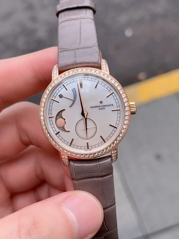 99新 Vacheron Constantin/江诗丹顿 传袭83570 玫瑰金原钻 36毫