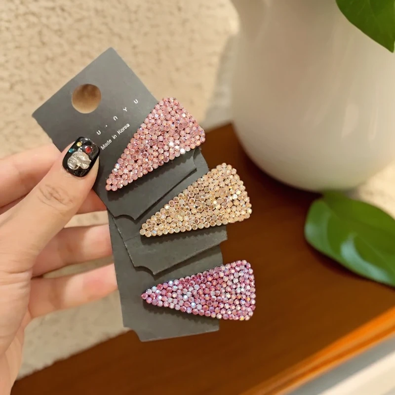 时尚密钻BB夹小号刘海夹精致简约边夹可爱儿童百搭发饰5公分发夹