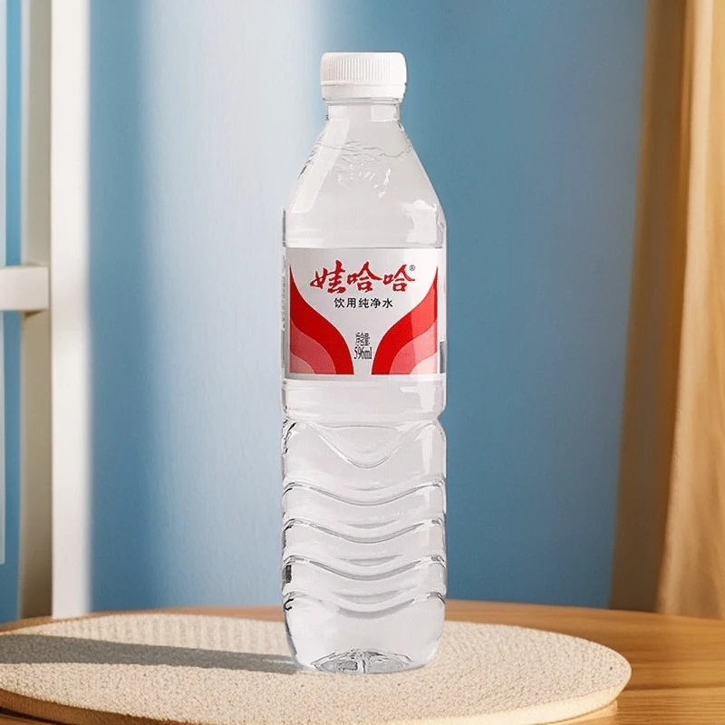 娃哈哈纯净水596ml大瓶整箱饮用水哇哈哈会议家庭用水