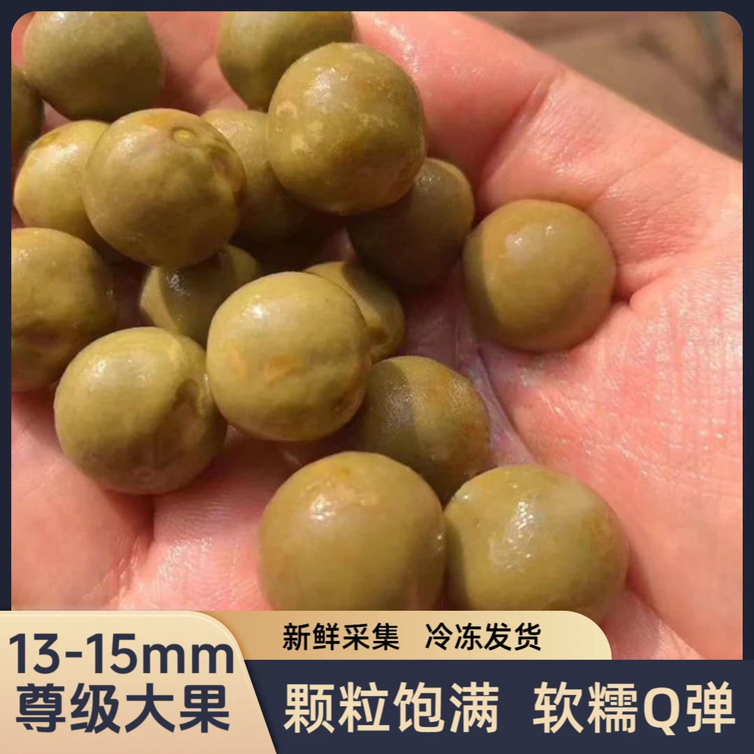 鸡头米新鲜大号鸡头果霍邱带壳鸡头果13mm左右大果软糯