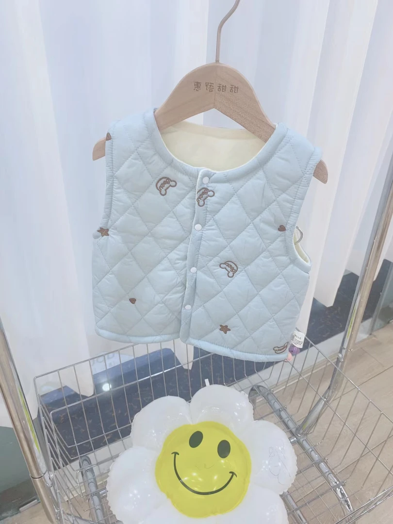 宝宝加棉马甲秋冬