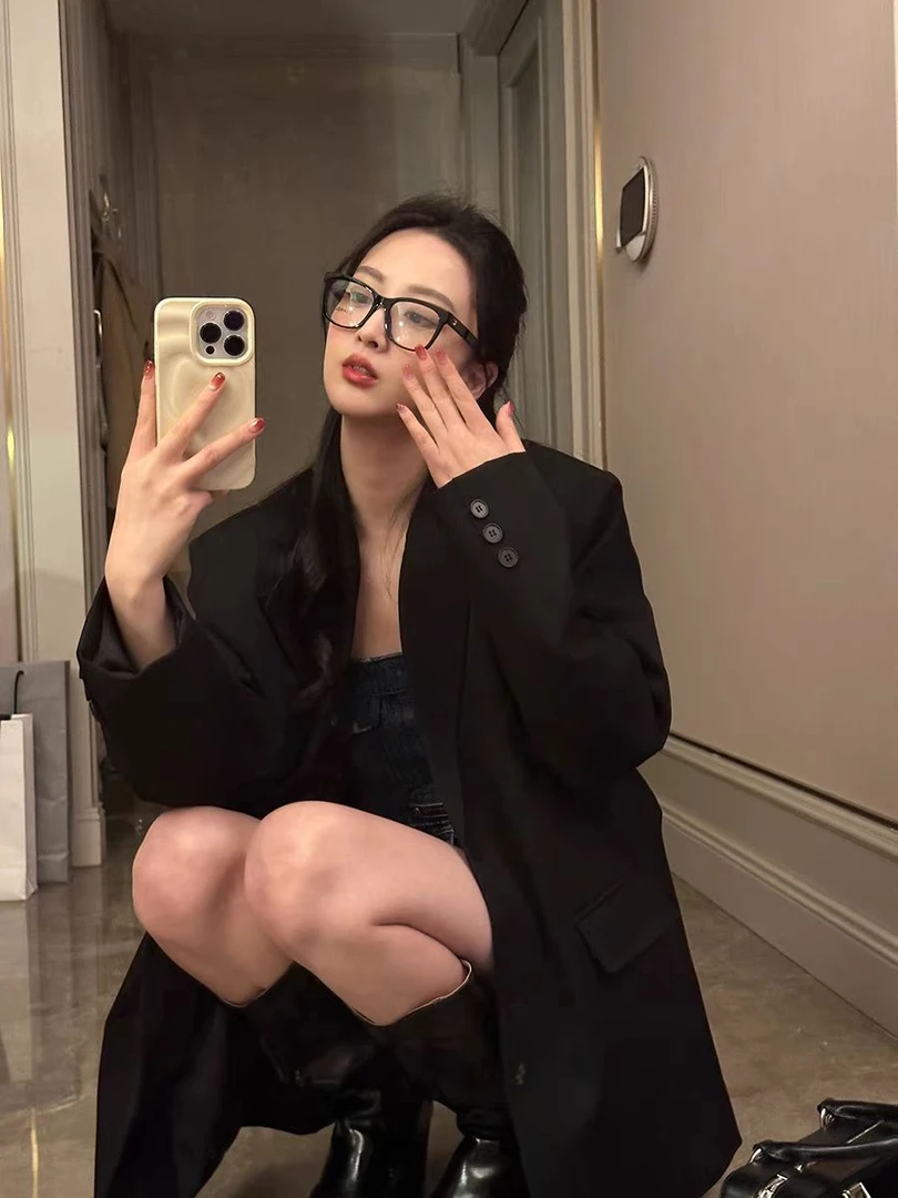 （小胖推荐秋冬过款链接）上新秋冬季西装外套女宽松气质韩版显瘦