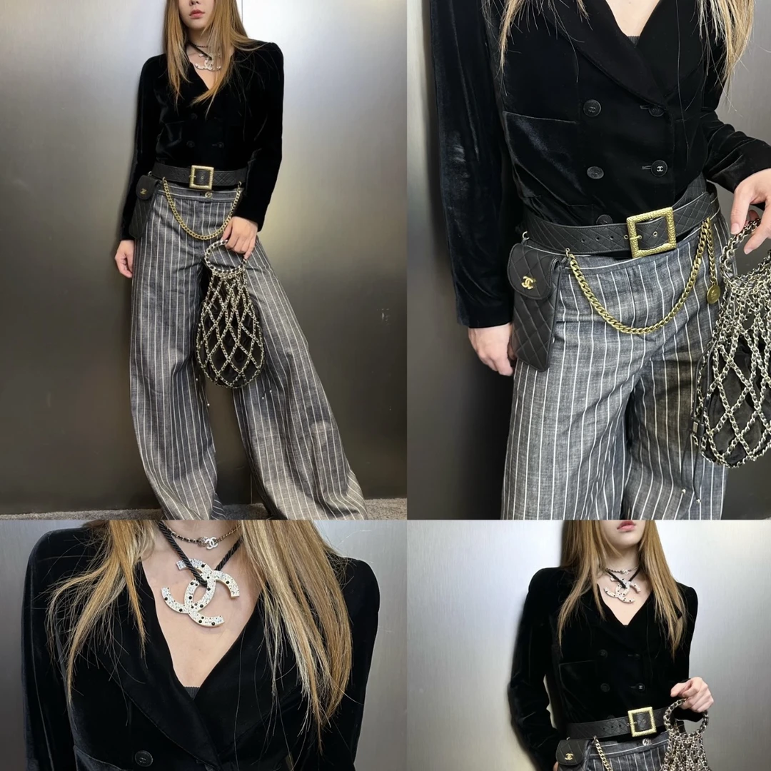 95新 Chanel/香奈儿 Chanel 98A 中古 黑色 丝绒外套 40码