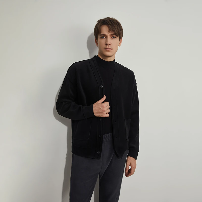 【枫烨服装】雨雪搭档时尚简约男款开衫DJE203-男款