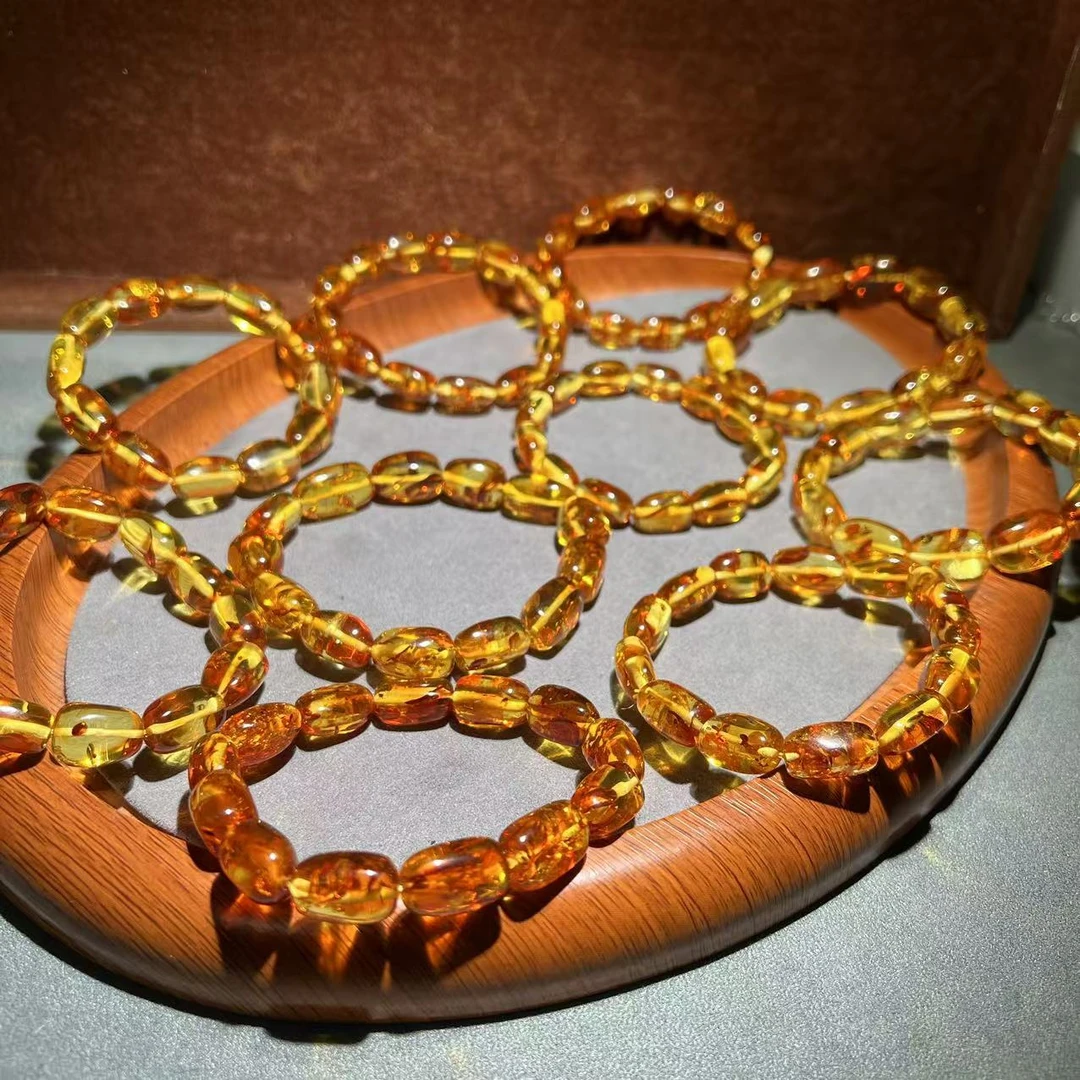 【张老斯珠宝】天然琥珀手串xy221（多样性发货 拍一发一）