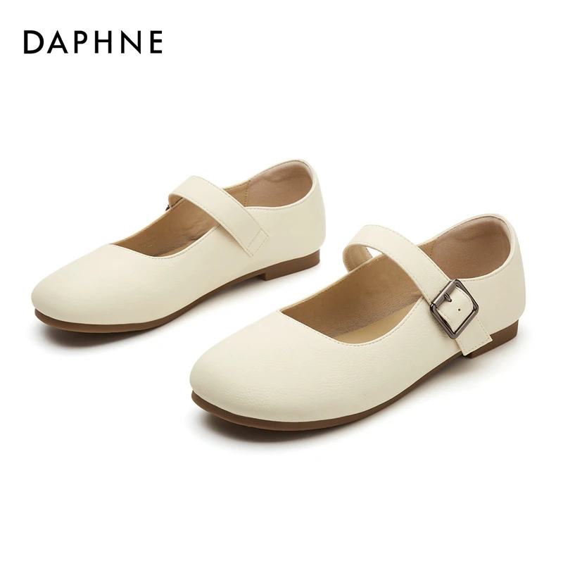 Daphne/达芙妮玛丽珍女鞋新款休闲百搭夏季小香风浅口时尚单鞋