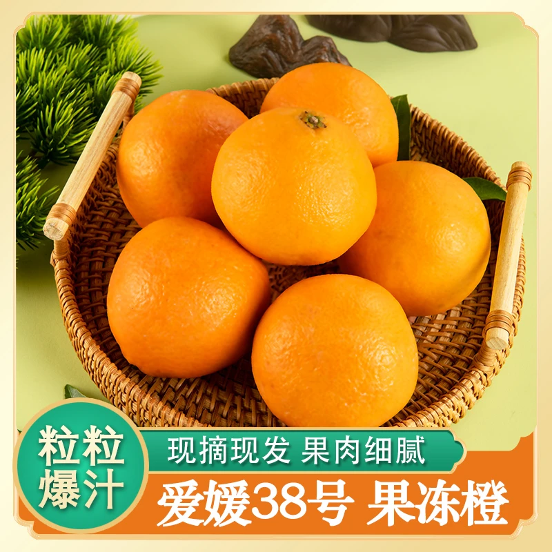 精品柑橘四川爱媛38号果冻橙当季鲜果现摘现发细腻爽口多汁