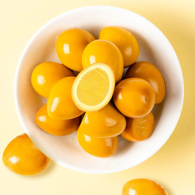 90颗爆汁鹌鹑蛋无壳即食卤蛋盐焗五香解馋零食