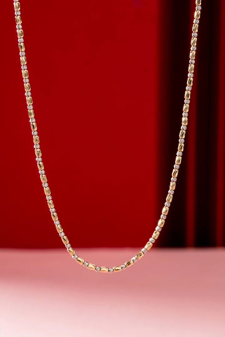 【言值严选50】18k金素链项链星光链 18K01337/1188/LQ-50|BKJ2