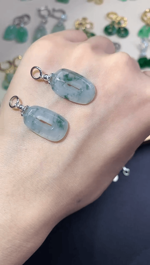 【闪购商品】翡翠吊坠(不含链)银S925镶嵌吊坠|780+0多样性发其一