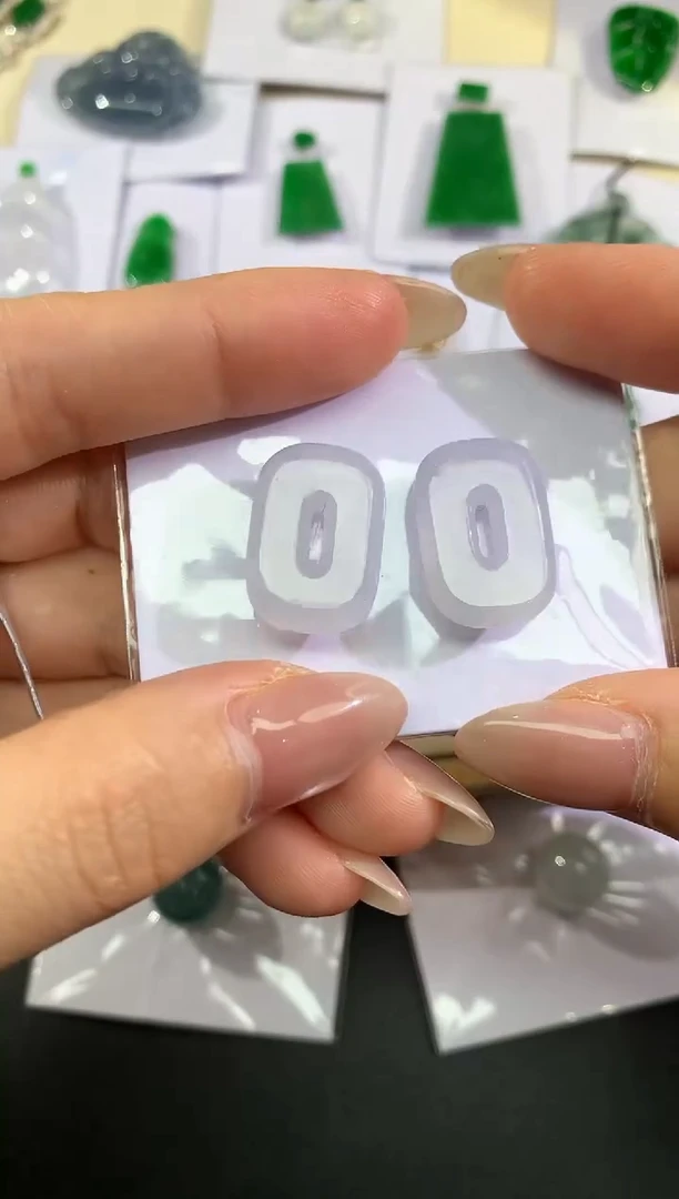 【闪购商品】翡翠吊坠(不含链)未镶嵌裸石一对|1800+0