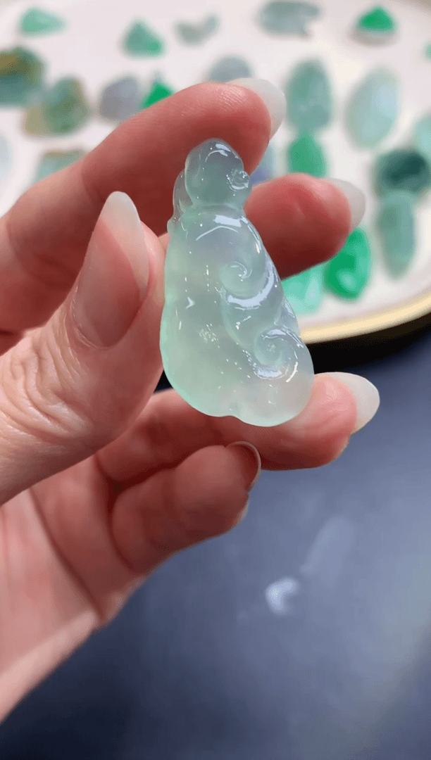【闪购商品】翡翠吊坠(不含链)未镶嵌85如意|3800+0