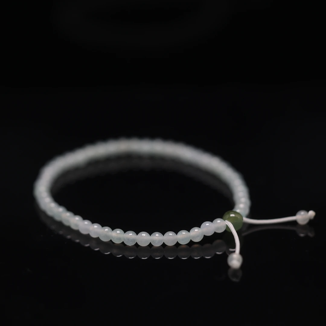 翡翠珠链白冰单圈-HLJ-159|CZL