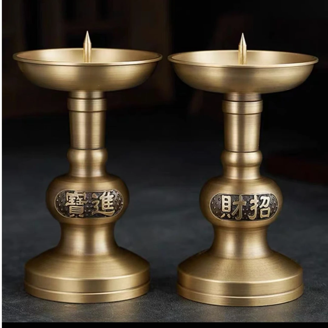 铜制烛台家用精品烛台复古高档家居装饰品摆件
