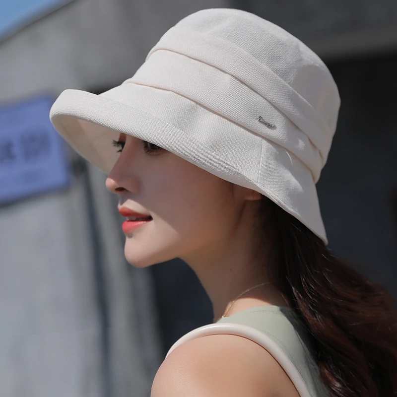 香雪羽秀日本和纸防晒帽子女款夏季渔夫帽防紫外线遮阳帽2023新款