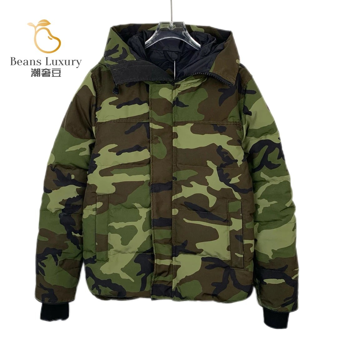 CANADA GOOSE95新/潮奢豆 严选/徽标贴饰连帽羽绒服/ H9933
