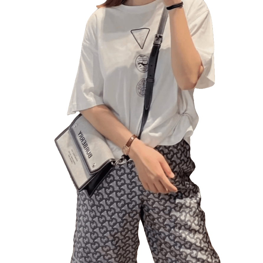 BURBERRY/博柏利潮奢豆 严选/ logo老花满印休闲裤 /95新/014936