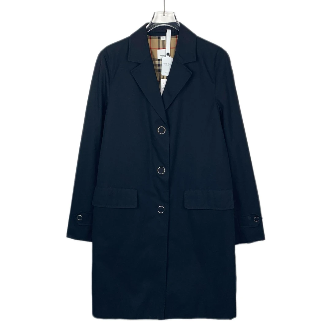 BURBERRY/博柏利潮奢豆 严选/翻领棉质风衣/99新/014639