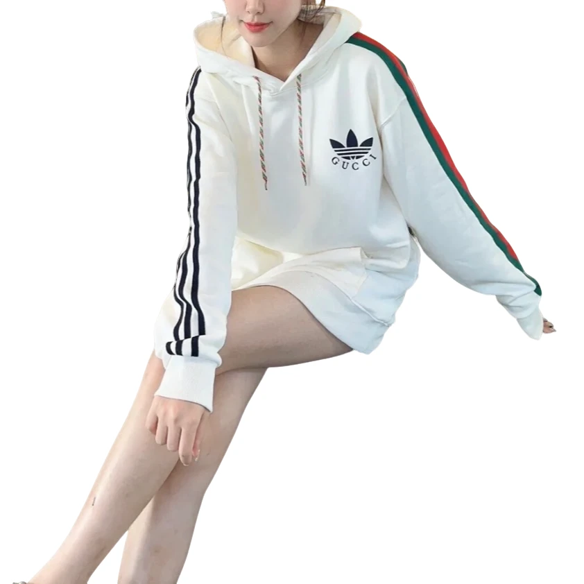 GUCCI/古驰潮奢豆 严选/logo印花连帽卫衣 /95新/014031