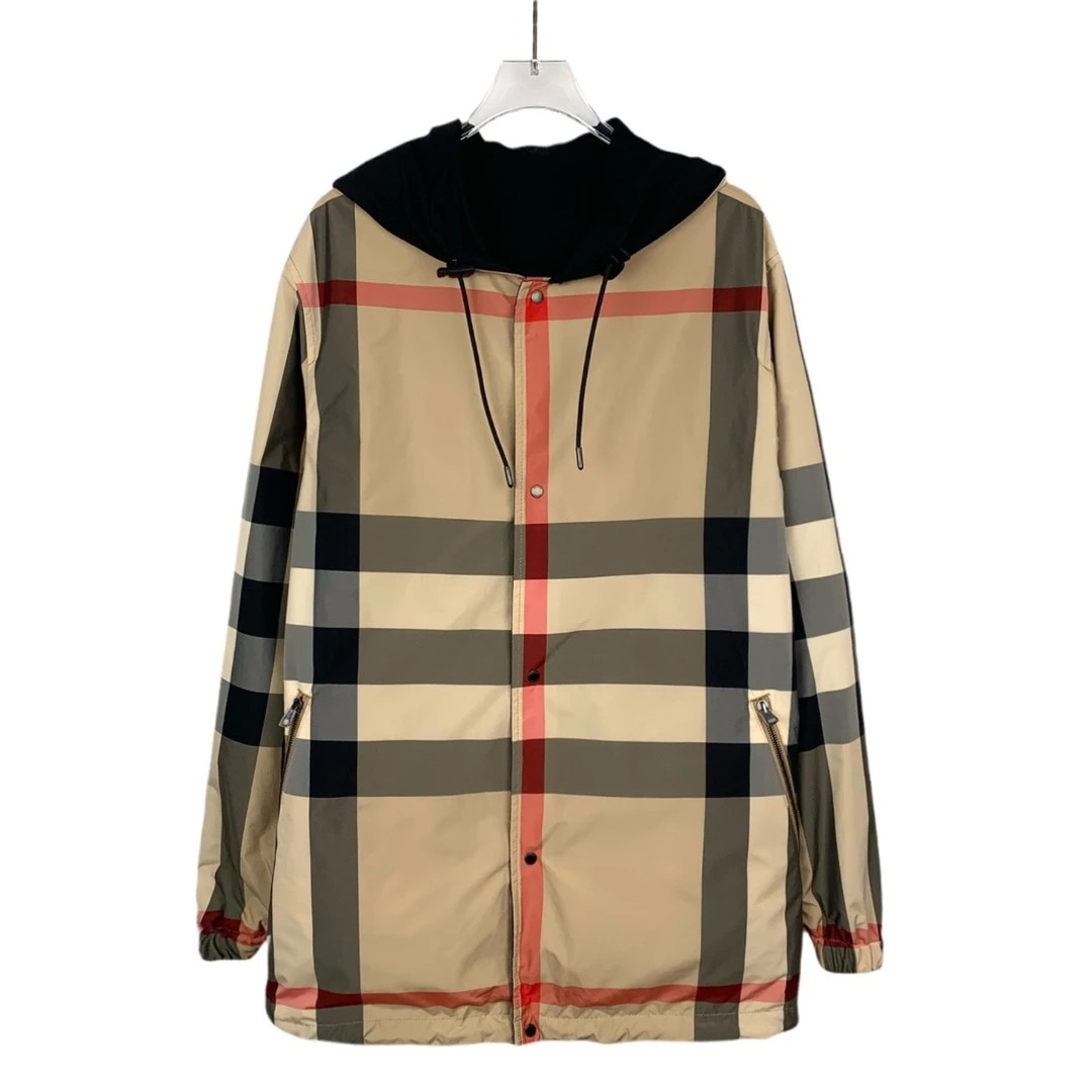 BURBERRY/博柏利全新 潮奢豆 严选 格纹连帽两面穿外套/017501