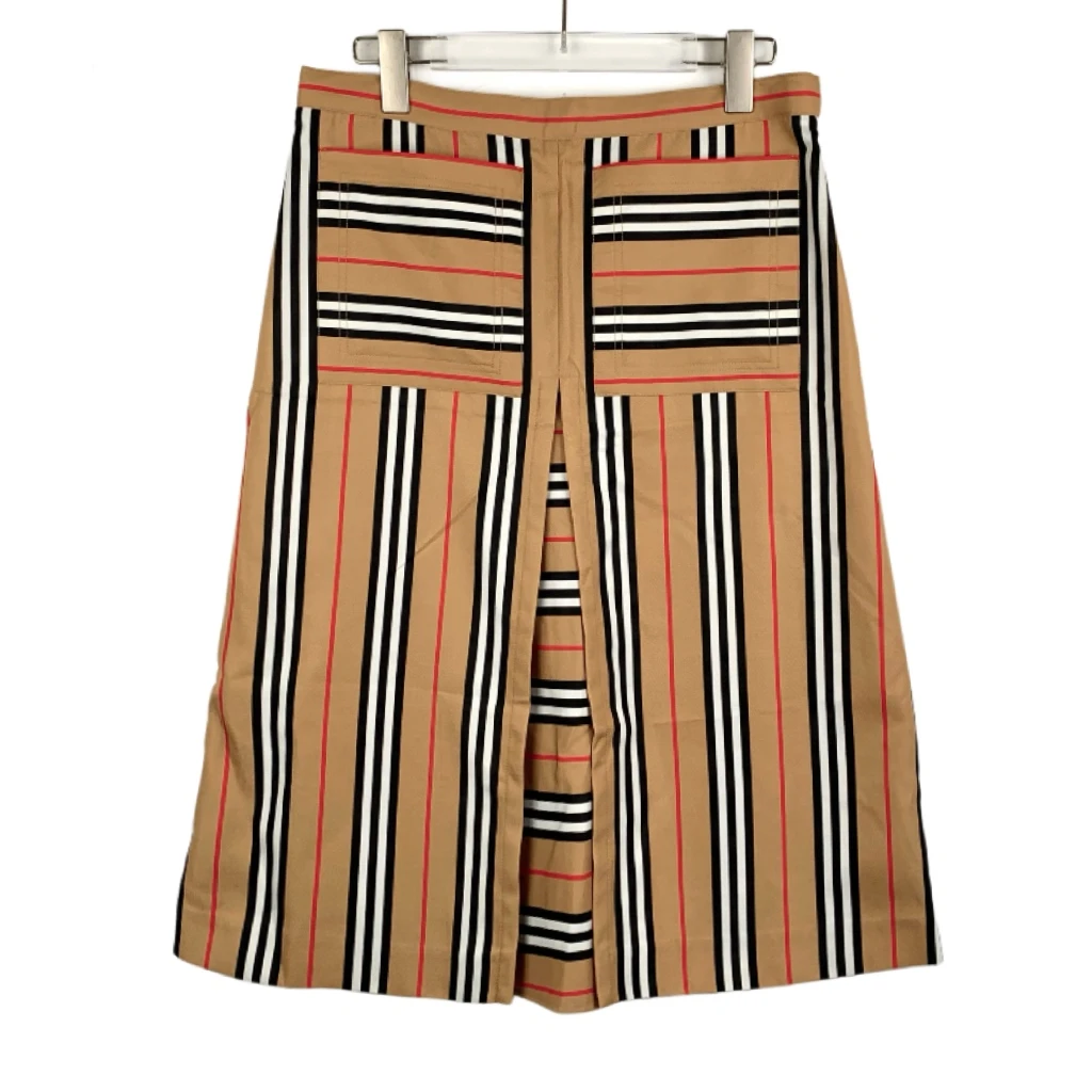 BURBERRY/博柏利潮奢豆 严选/条纹A字半身裙/95新/011261