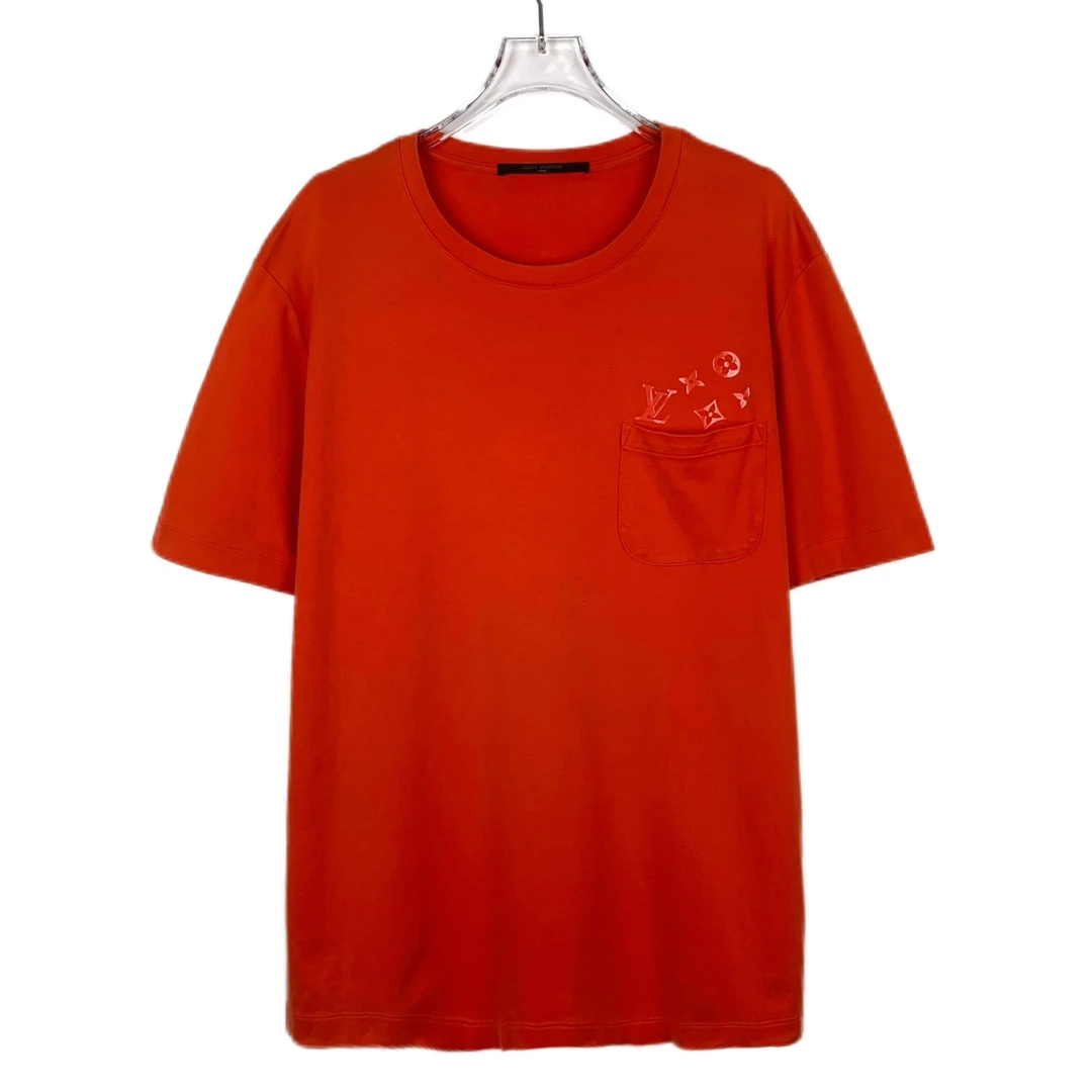 95新 LouisVuitton/路易威登 logo老花短袖/ L码/012854