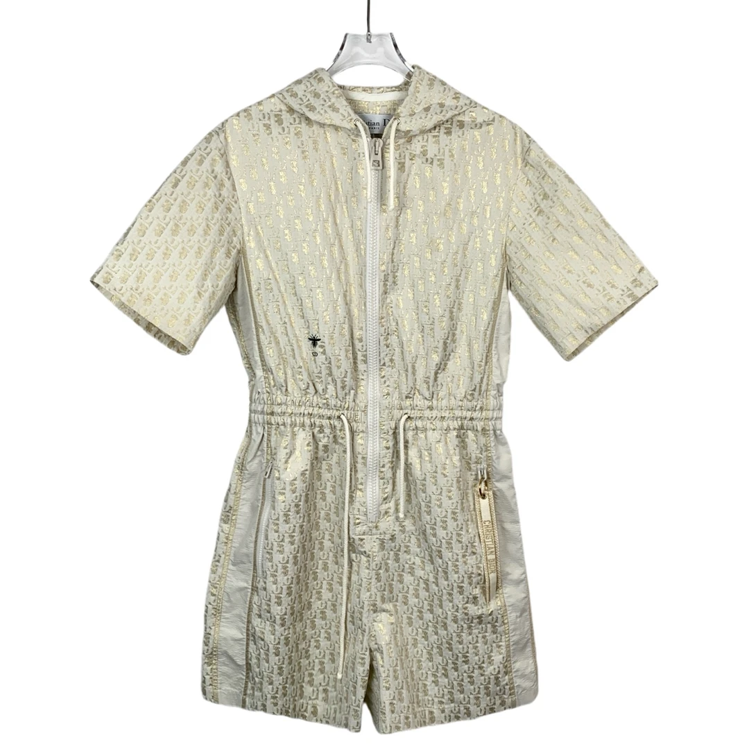 99新 DIOR/迪奥 潮奢豆 严选/限量款 金色老花满印连体裤/013134