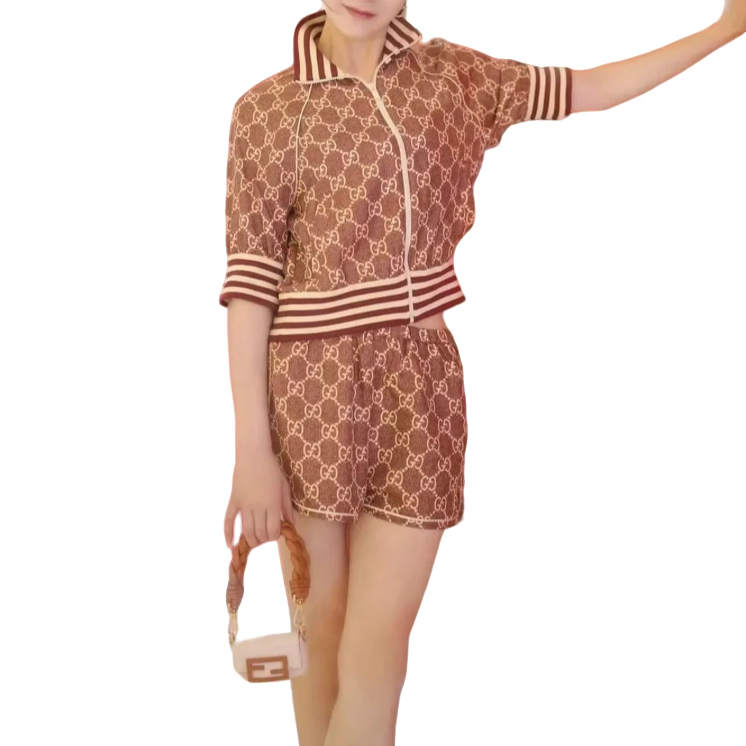 95新 GUCCI/古驰 logo老花满印外套/014024/XS码