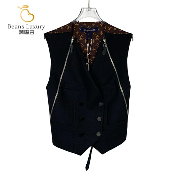 99新 LouisVuitton/路易威登 拼色logo老花马甲外套 H9274