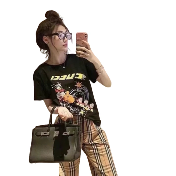 GUCCI/古驰潮奢豆 严选/logo字母唐老鸭印花短袖/95新/ 016917