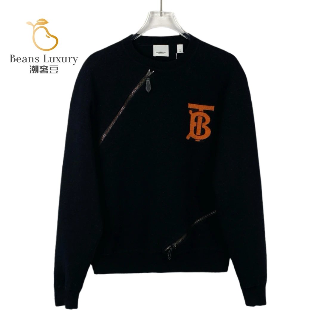 BURBERRY/博柏利99新/潮奢豆 严选/TB标识嵌花羊毛卫衣/H9486