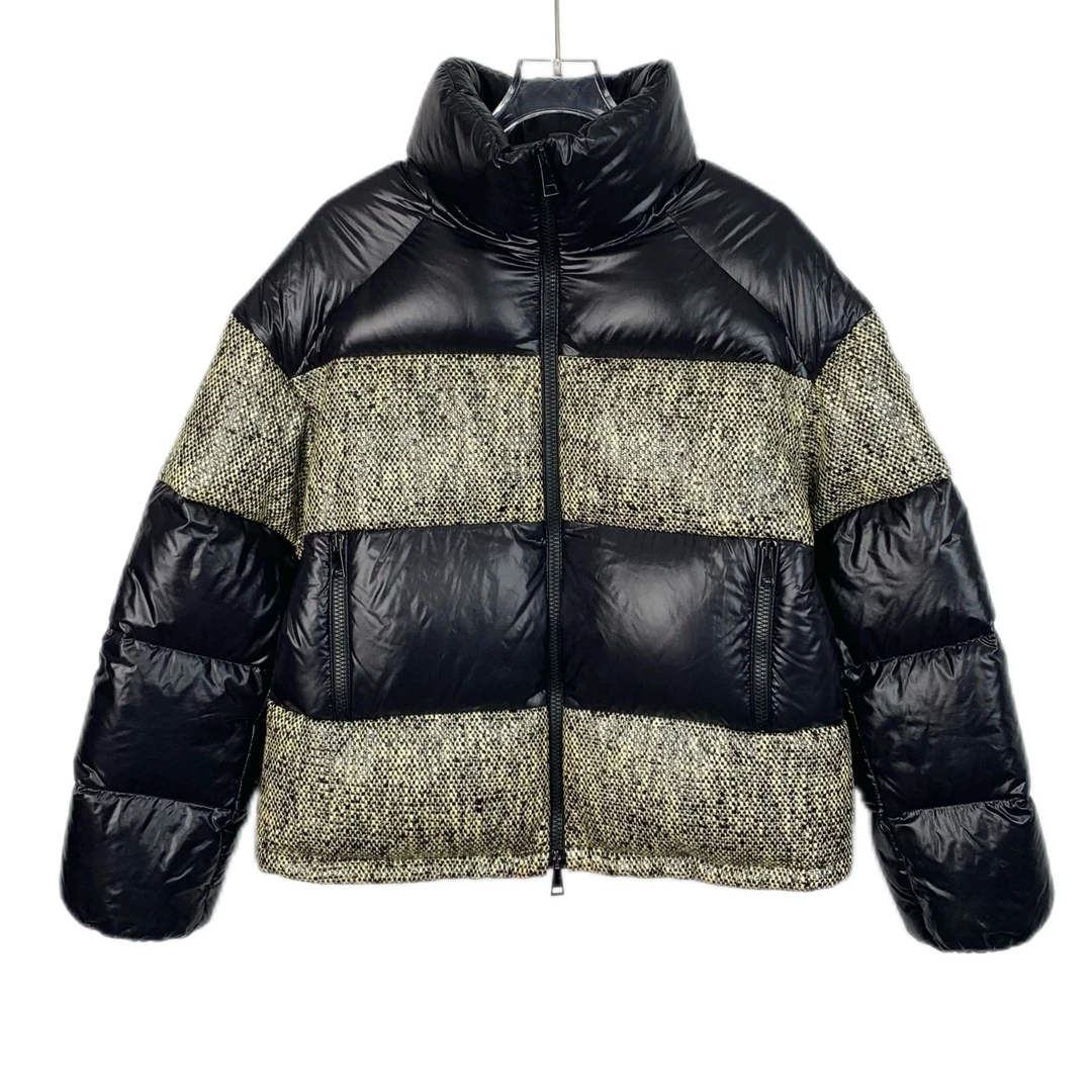 95新 MONCLER 潮奢豆 严选/拼色徽标贴饰拉链羽绒服/H11311