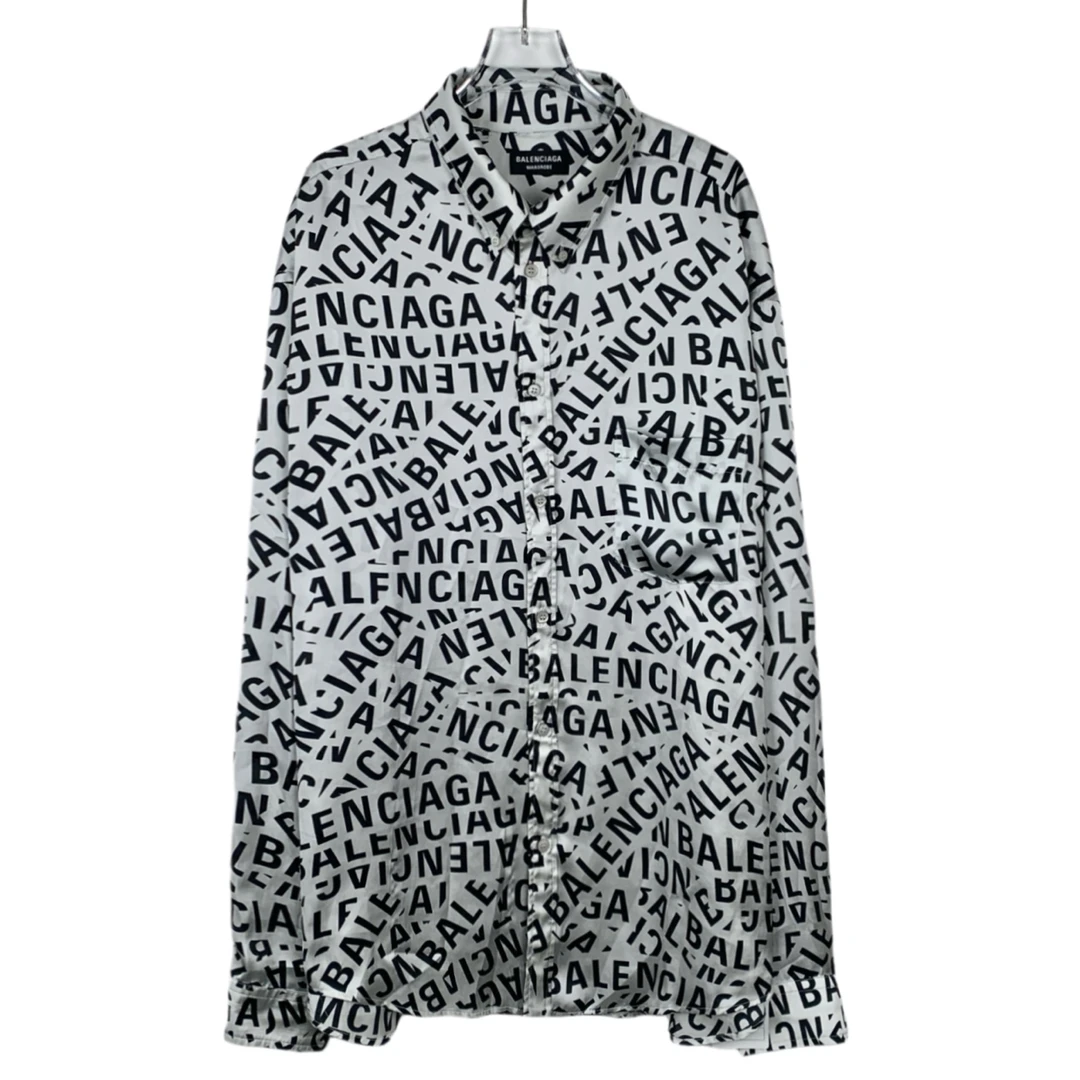 Balenciaga/巴黎世家潮奢豆 严选/logo字母印花衬衫/95新/017667