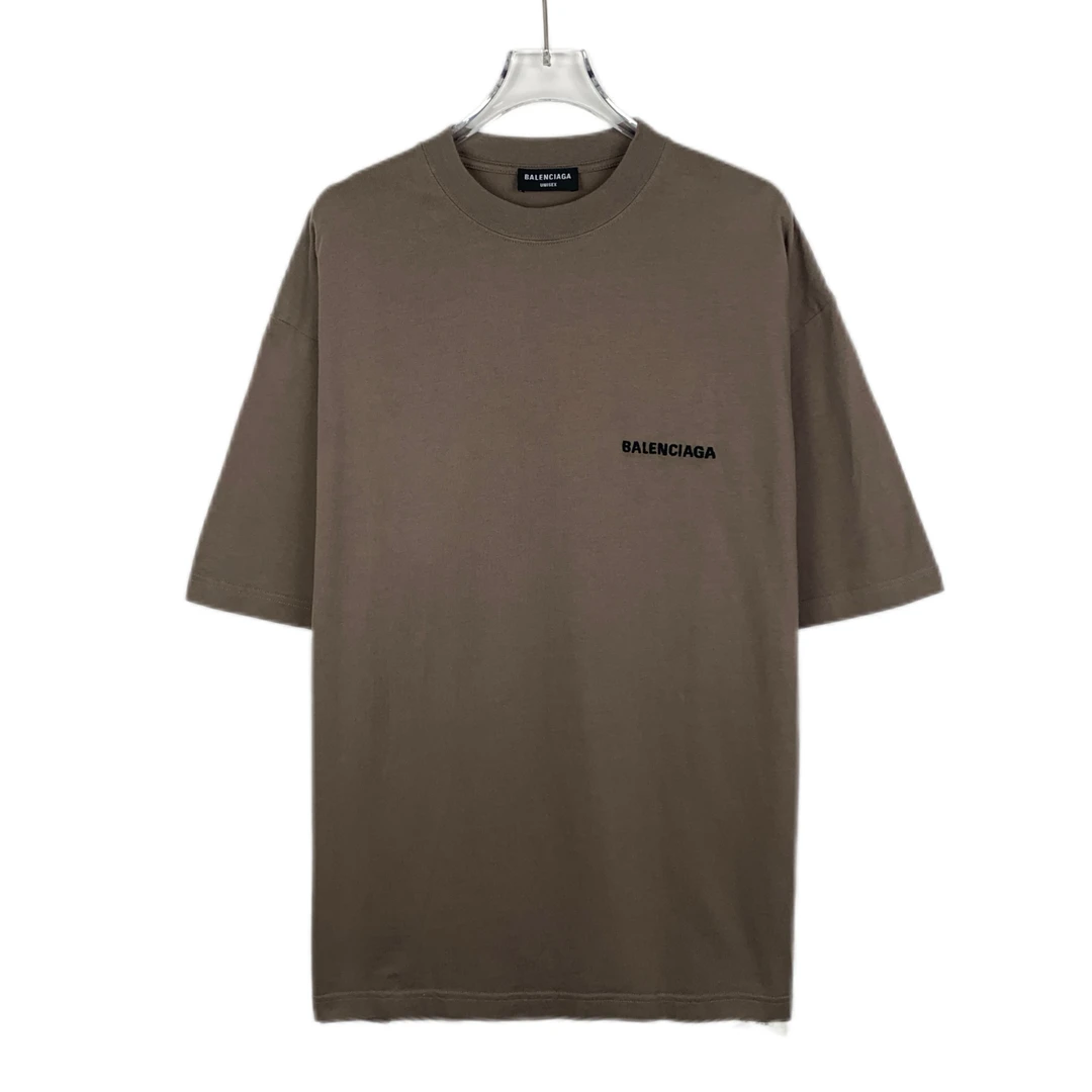 Balenciaga/巴黎世家潮奢豆 严选/字母刺绣短袖T恤/95新/012980