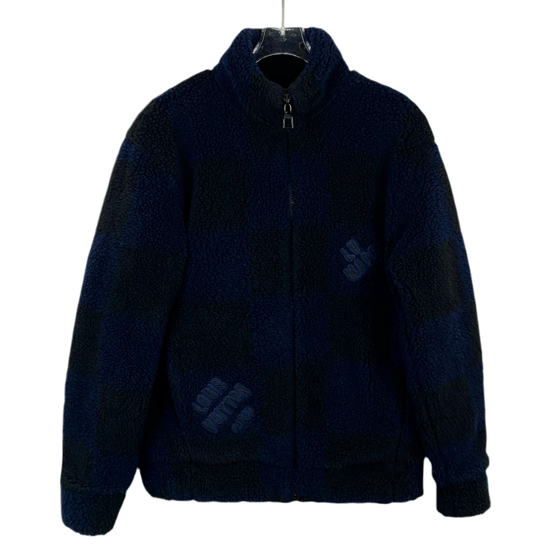 99新 LouisVuitton/路易威登 深蓝色logo外套/017366