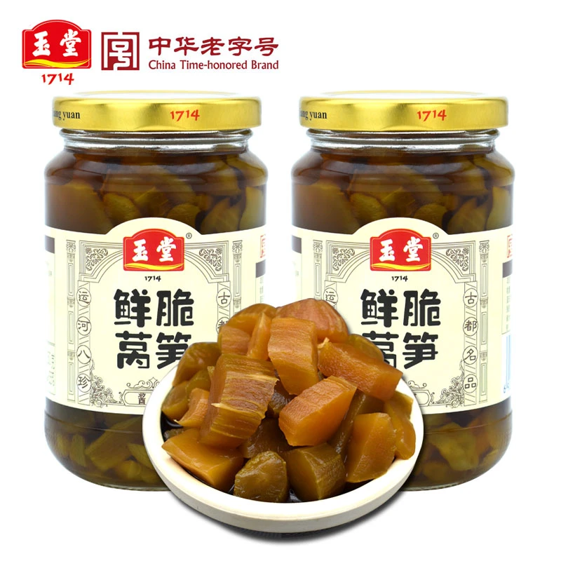【玉堂酱园_酱莴笋】350g*2瓶非遗传承工艺酱莴苣咸菜早餐下饭菜