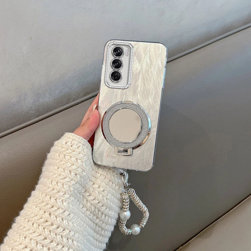 适用oppo reno12手机壳reno12Pro全包镜头膜防摔镜子支架保护壳