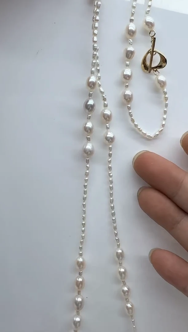 【闪购商品】淡水珍珠颈饰银S925镶嵌清货