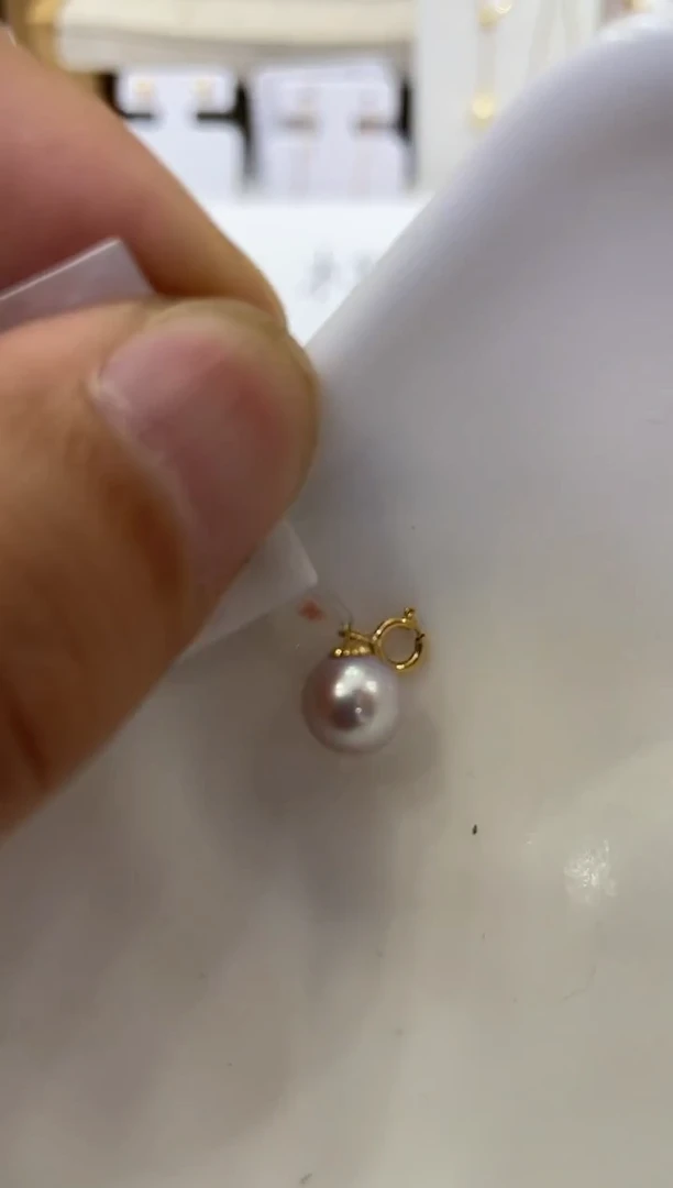 【闪购商品】淡水珍珠颈饰18K金镶嵌清货