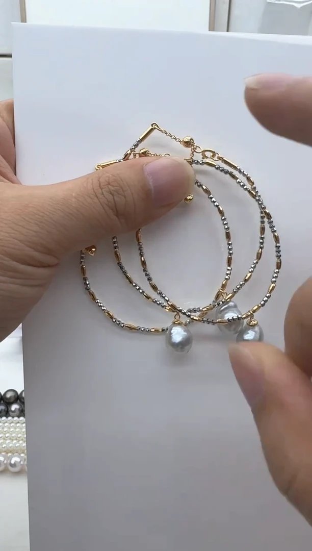 【闪购商品】海水珍珠手链银S925镶嵌多样性发其一