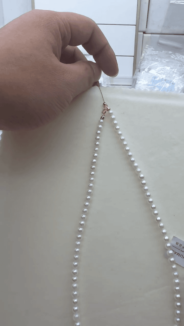 【闪购商品】淡水珍珠颈饰18K金镶嵌a111