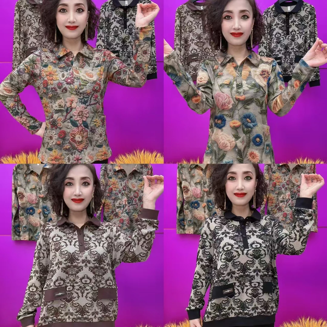 XU时尚方领套头衬衫140款四色