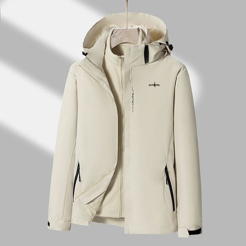 【专柜正品】男士三合一冲锋衣户外休闲上衣外套防风防水夹克抓绒