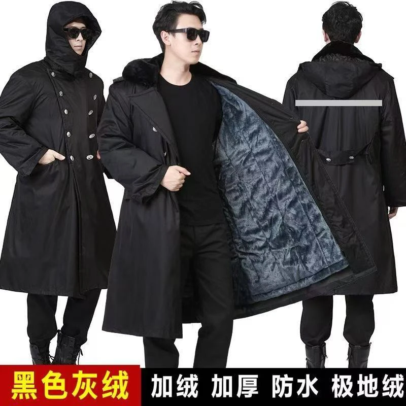 【防水款现货现发】免洗军棉大衣长款过膝棉服活里活面可拆卸北极绒