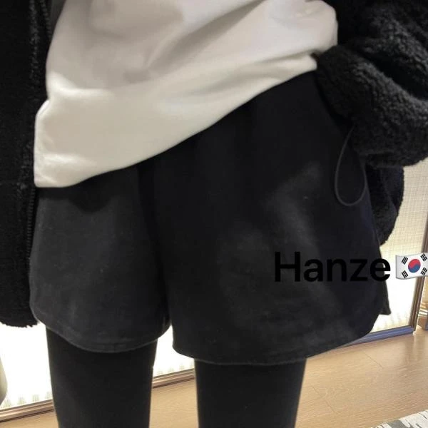 杨杨 HZ-后刺绣水洗短裤6285